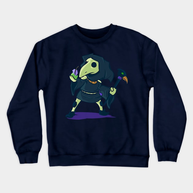 plague knight Crewneck Sweatshirt by inkpocket